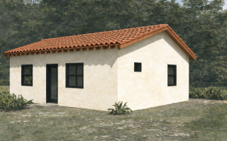 745 sq. ft home example
